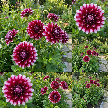 Two Color Dahlia Flower Seeds for Vibrant Garden Planting