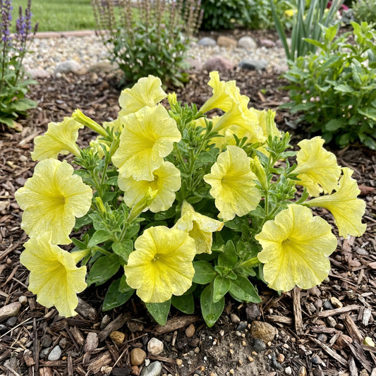 Petunia Flower Seeds - Bright Light Yellow for Planting