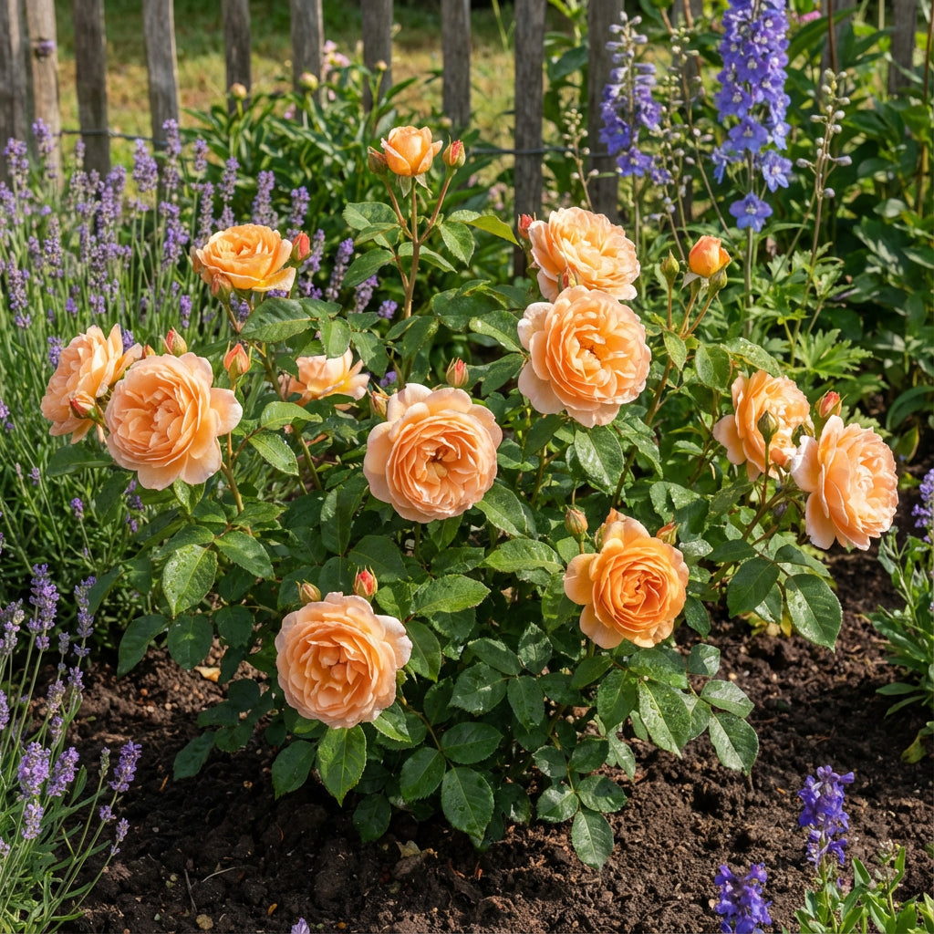Samen der hellorangen Rosenblume für einfaches Pflanzen
