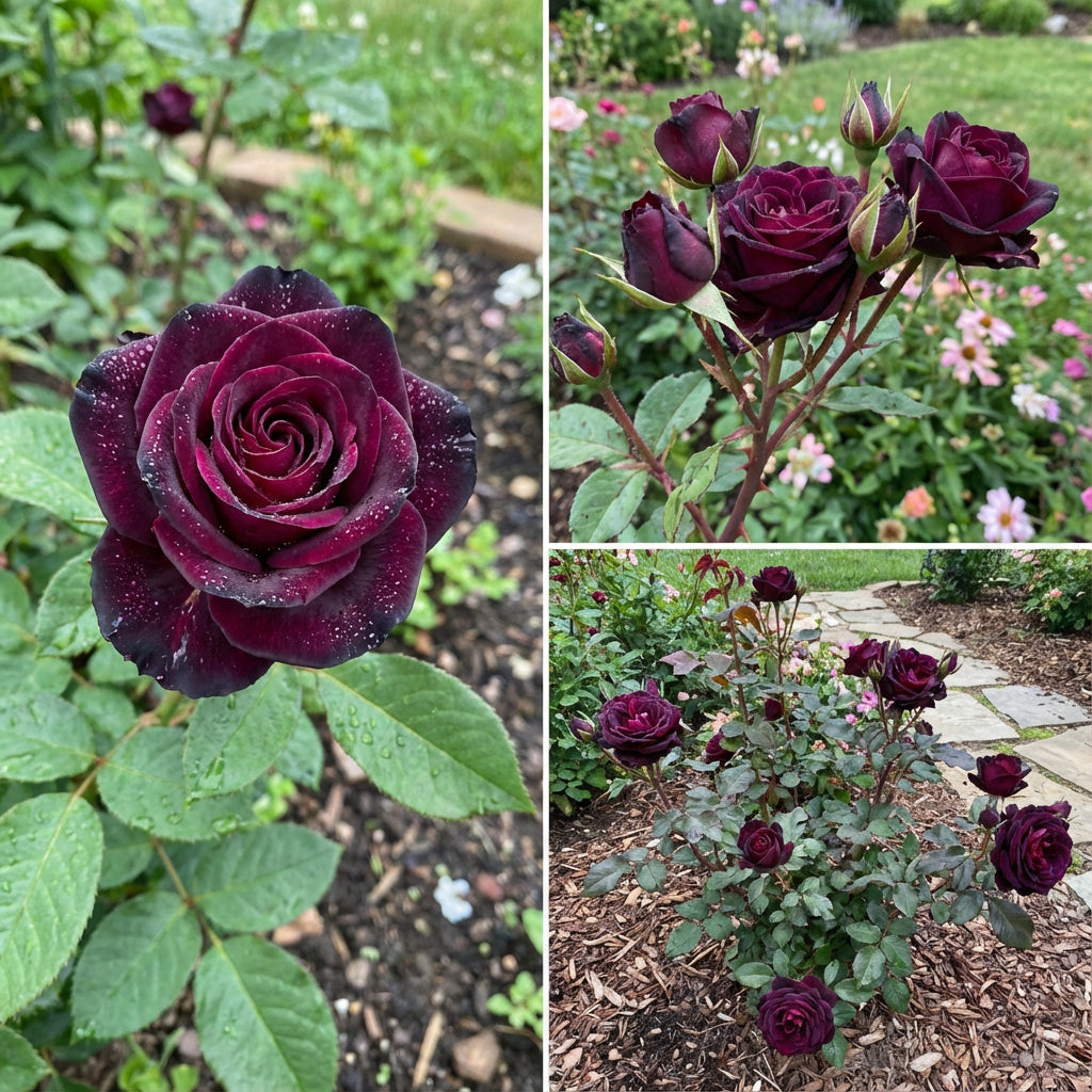 Rosensamen zum Pflanzen Blau Schwarz