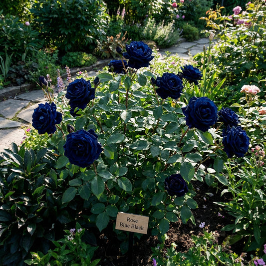 Rosensamen zum Pflanzen Blau Schwarz