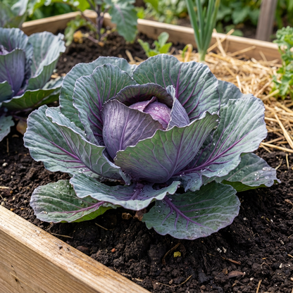 Russian Cabbage Brassica oleracea Vegetable Seeds for Planting in Vegetable Patch and Garden