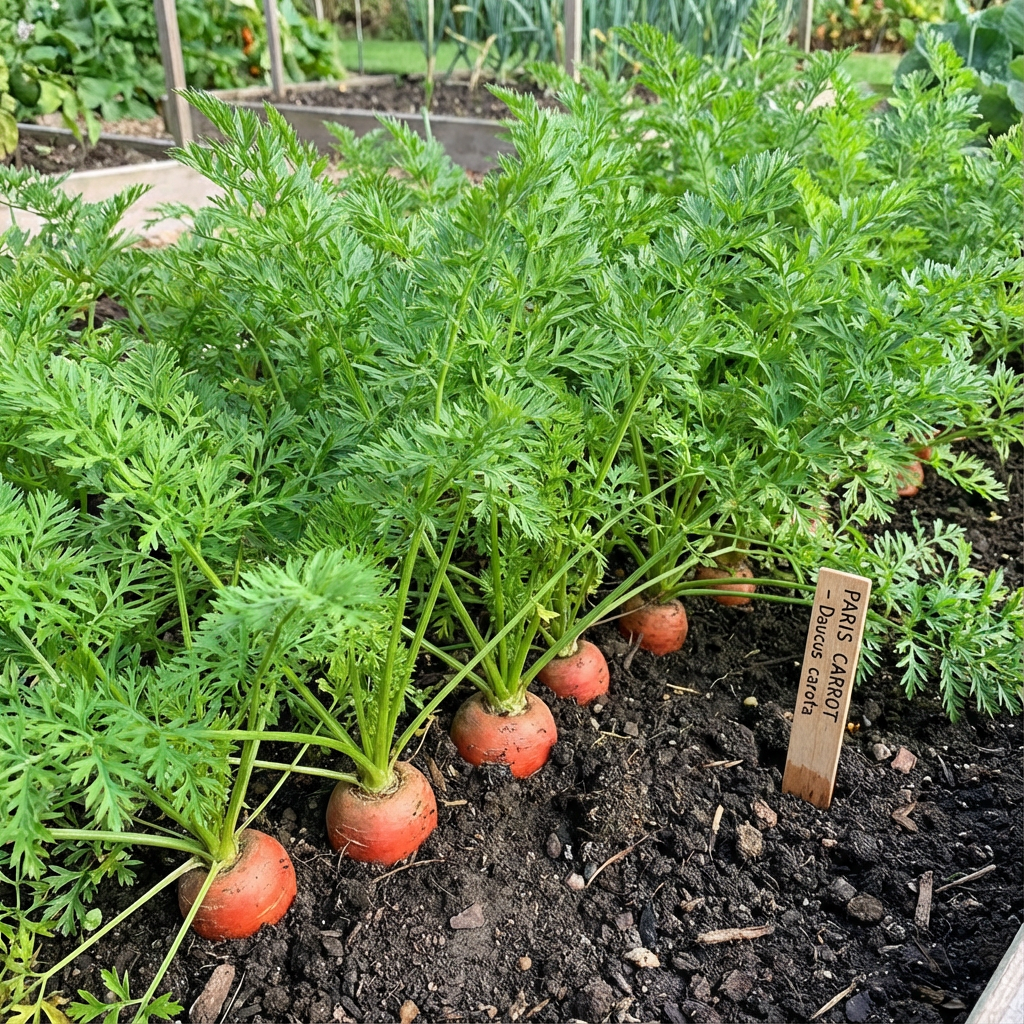 Paris Carrot Daucus carota Vegetable Seeds for Planting in Urban Garden and Vegetable Patch