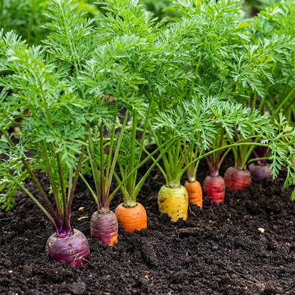 Multi-Colored Carrot Daucus carota Vegetable Seeds for Planting in Vegetable Patch and Garden