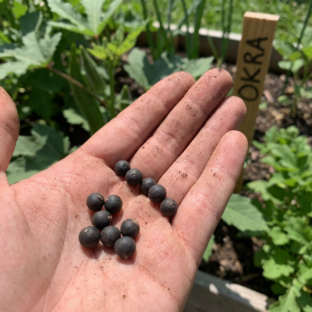 Okra Seeds for Planting Abelmoschus Esculentus vegetable patch home garden