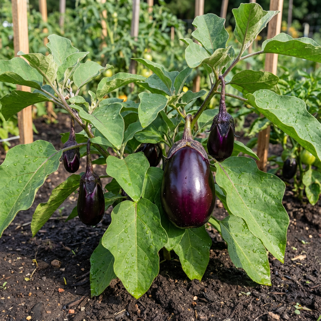 Diamond Eggplant Seeds for Planting Solanum Melongena vegetable patch balcony garden