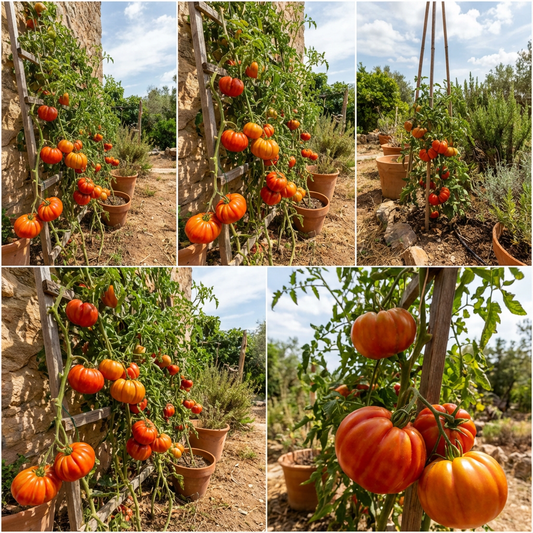 Spanish Tomato Seeds for Planting Solanum Lycopersicum urban garden vegetable bed