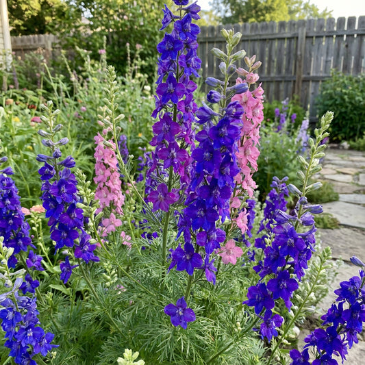 Rocket Larkspur Flower Seeds for Beautiful Garden Blooms