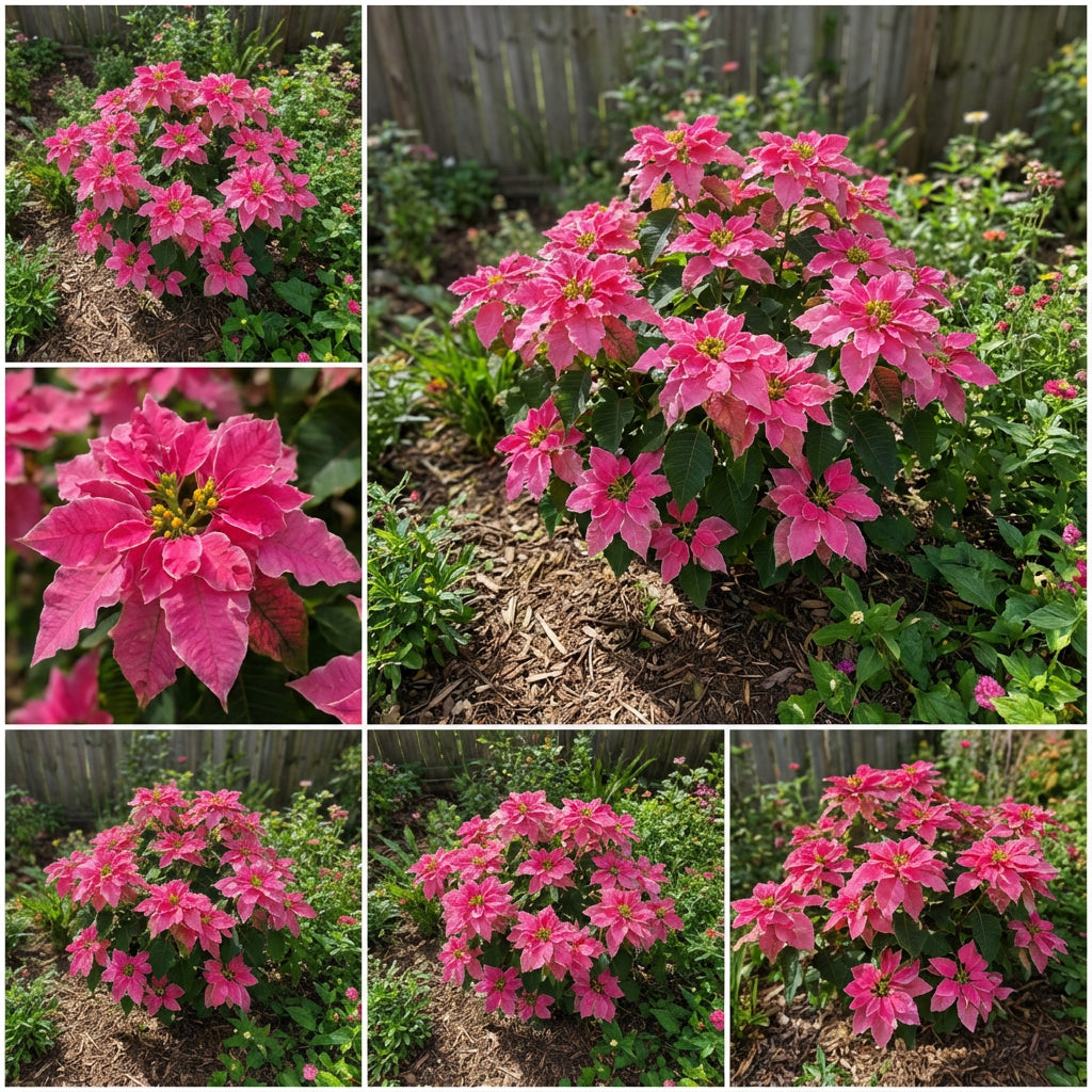 Poinsettia Seeds for Planting  Festive Holiday Flowers