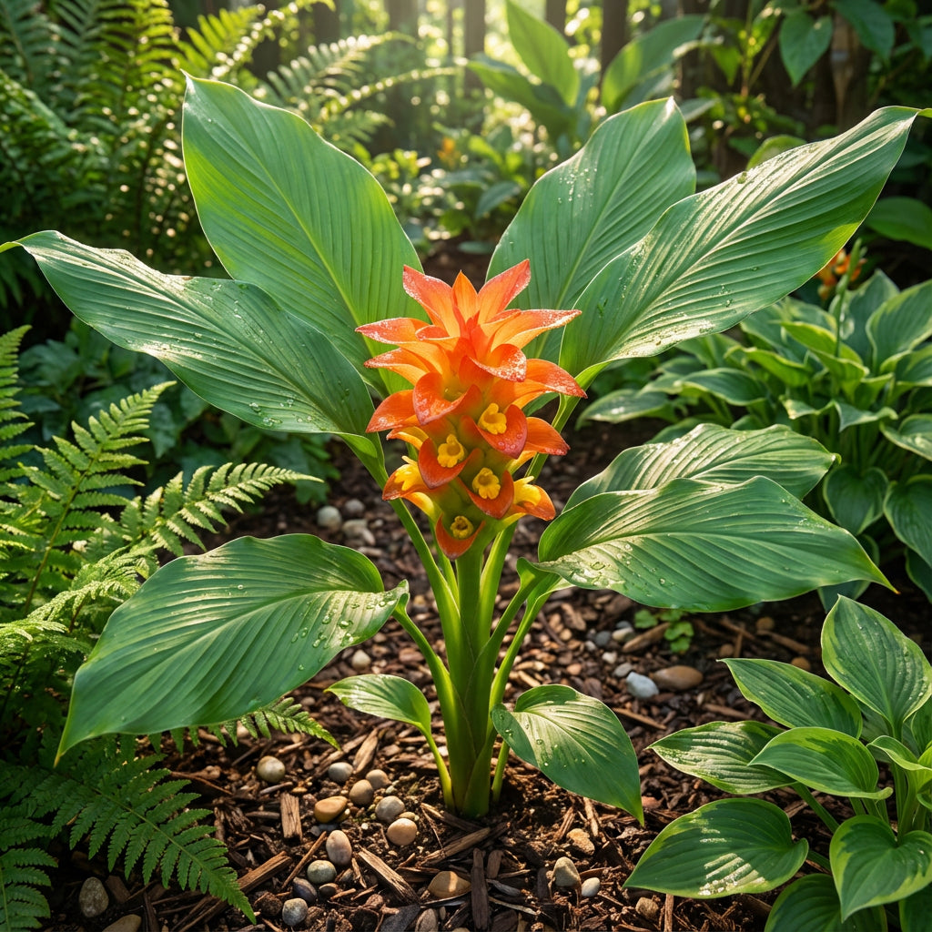 Curcuma Orange Flower Planting Seeds  Vibrant Garden Color