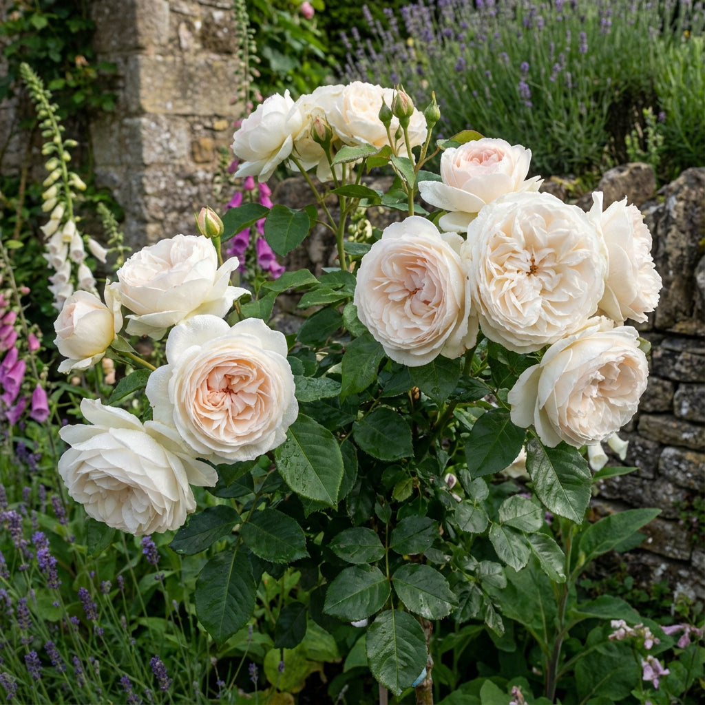 Samen der Rosenblume Creme Pflanzung Elegant