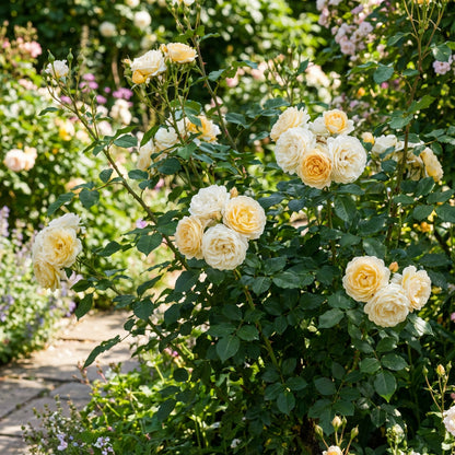 Samen der Rosenblume Creme Pflanzung Elegant