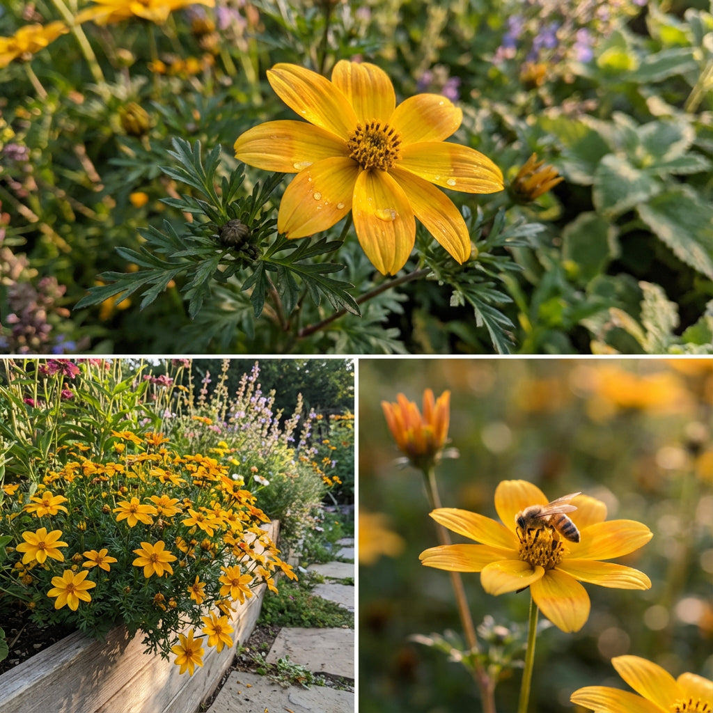 Yellow Bidens Flower Seeds for Planting - Ideal for Sunny Garden Blooms