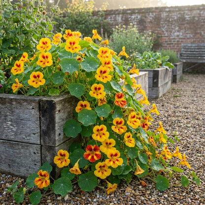 Yellow Red Nasturtium Flower Seeds Planting