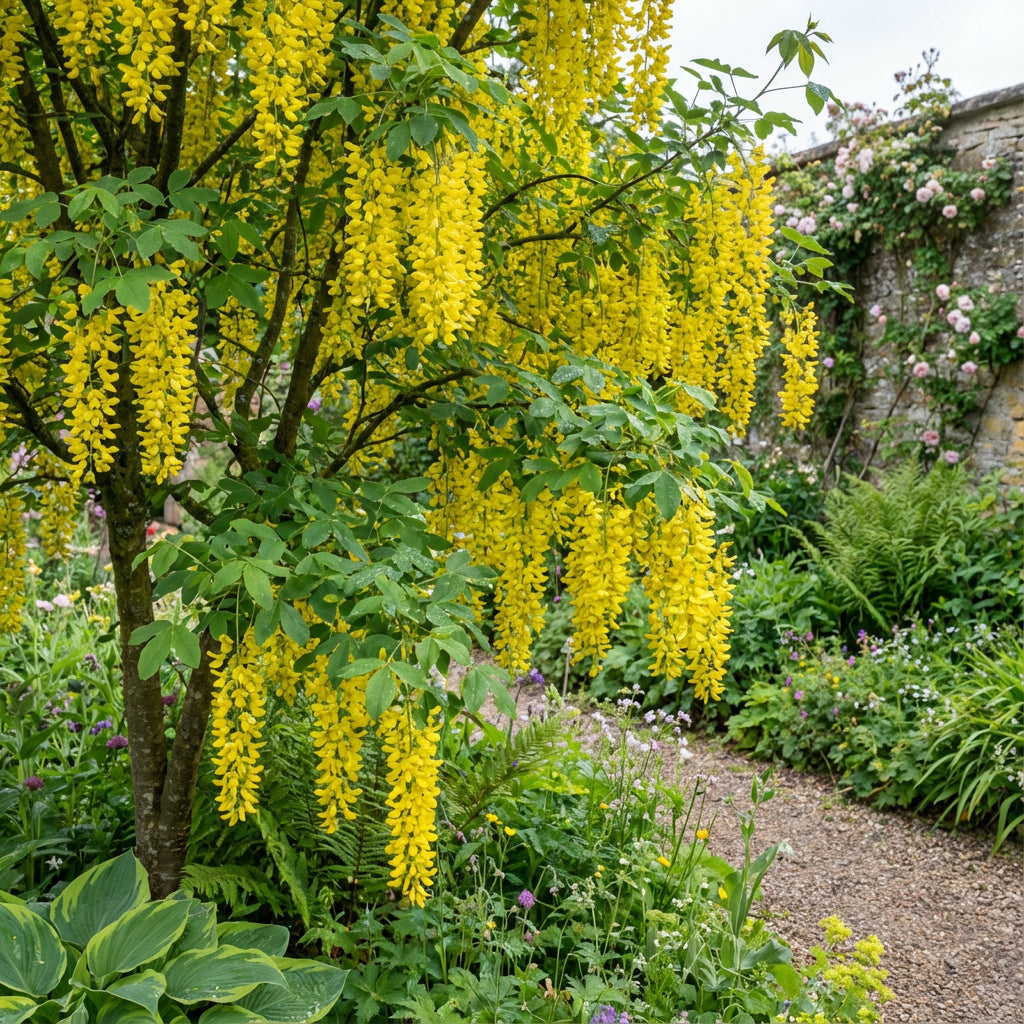 Yellow Laburnum Anagyroides Tree Seeds Planting