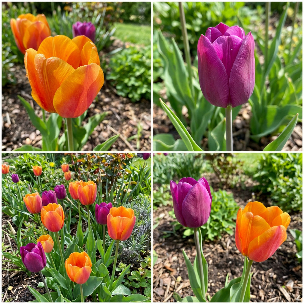 Orange and Purple Tulip Flower Seeds for Planting: Vibrant Blooms to Enhance Your Garden