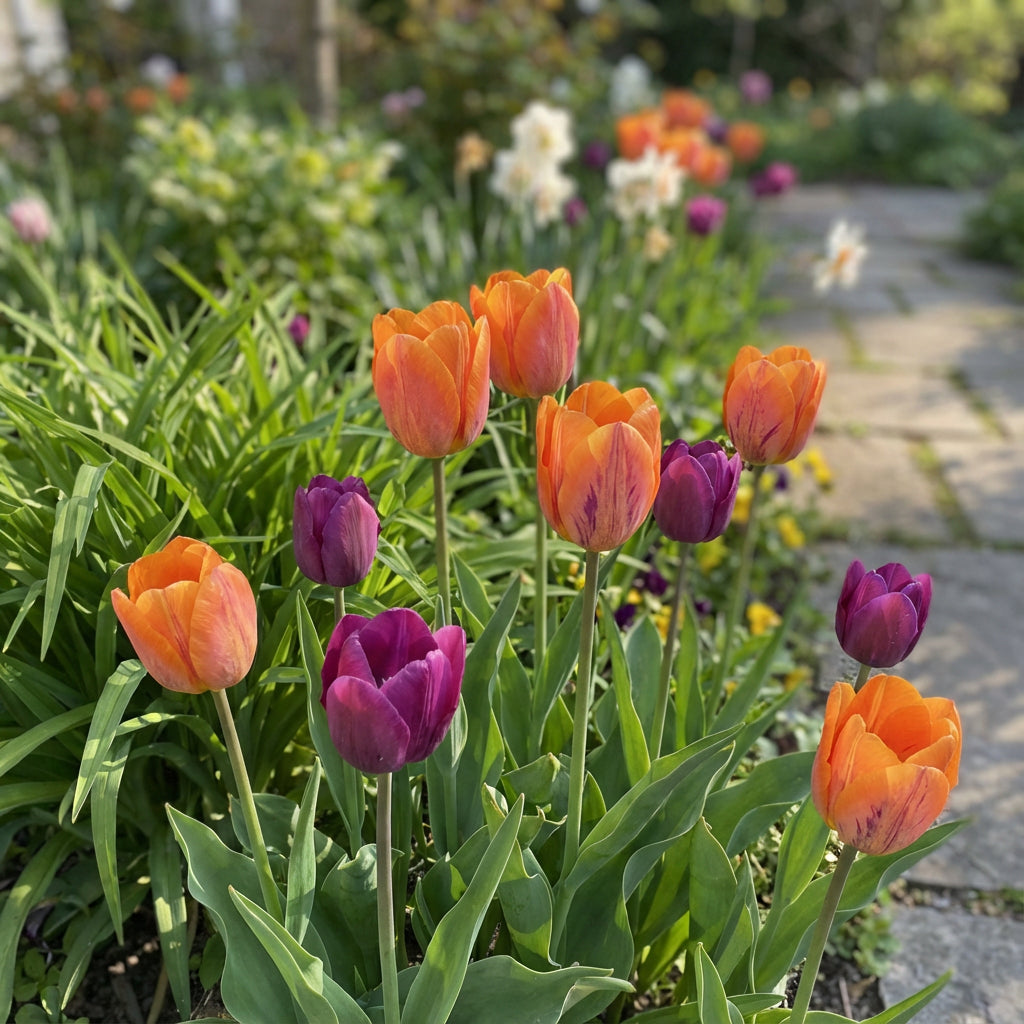 Orange and Purple Tulip Flower Seeds for Planting: Vibrant Blooms to Enhance Your Garden