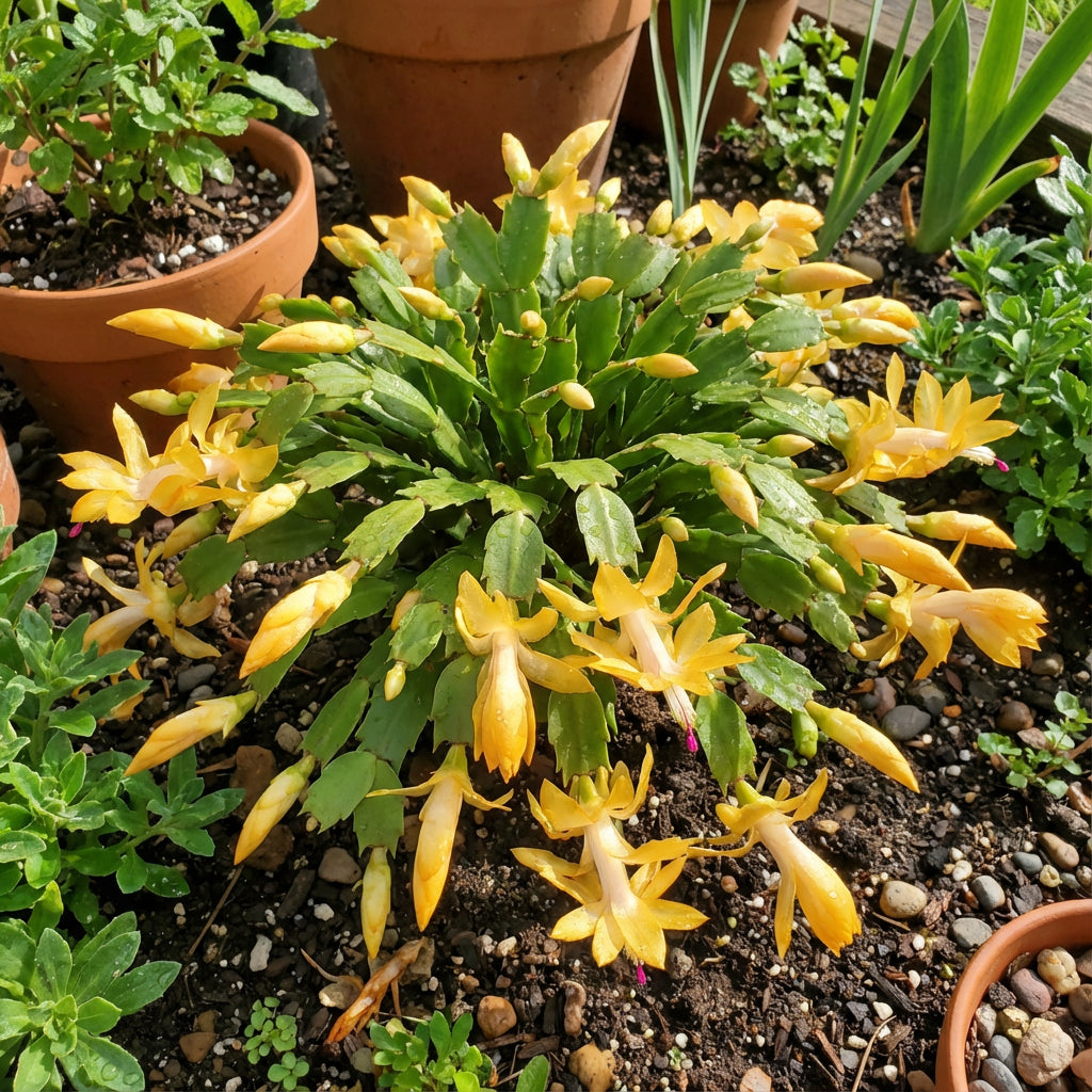 Yellow Schlumbergera Flower Seeds Planting