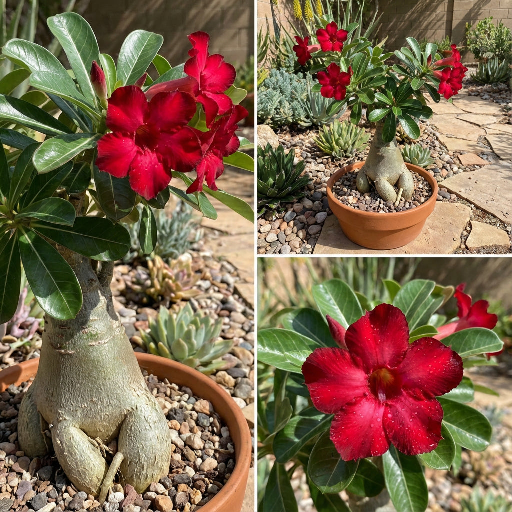 Red Adenium Obesum Seeds for Easy Planting