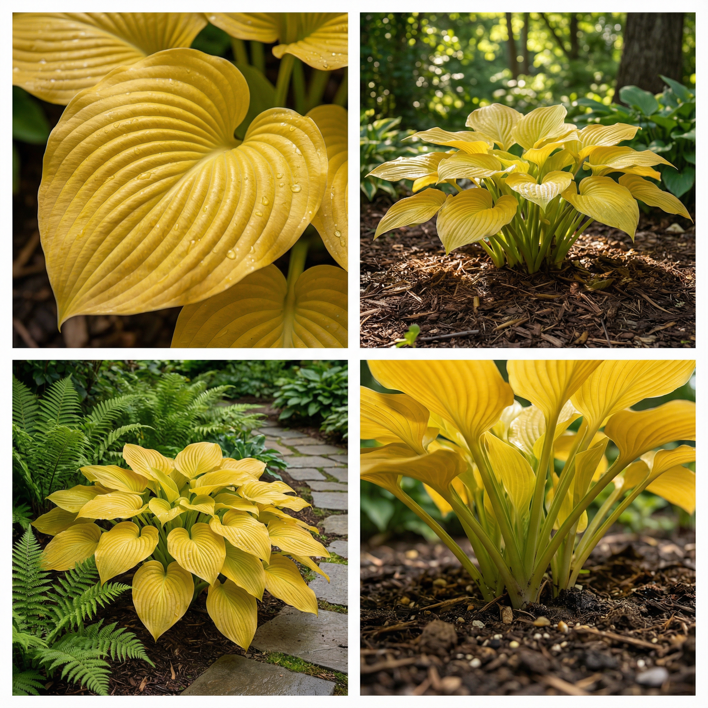 Hosta-Samen zum Pflanzen – Erbstück, Nicht-GVO, Mehrjährige Schattenpflanze, Hosta-Arten Laubsorten