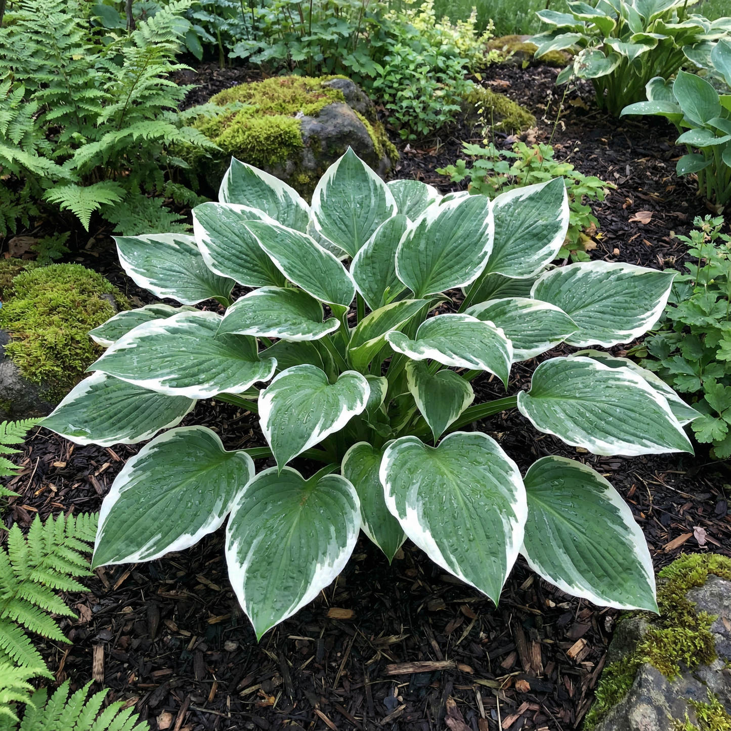 Hosta-Samen zum Pflanzen – Erbstück, Nicht-GVO, Mehrjährige Schattenpflanze, Hosta-Arten Laubsorten