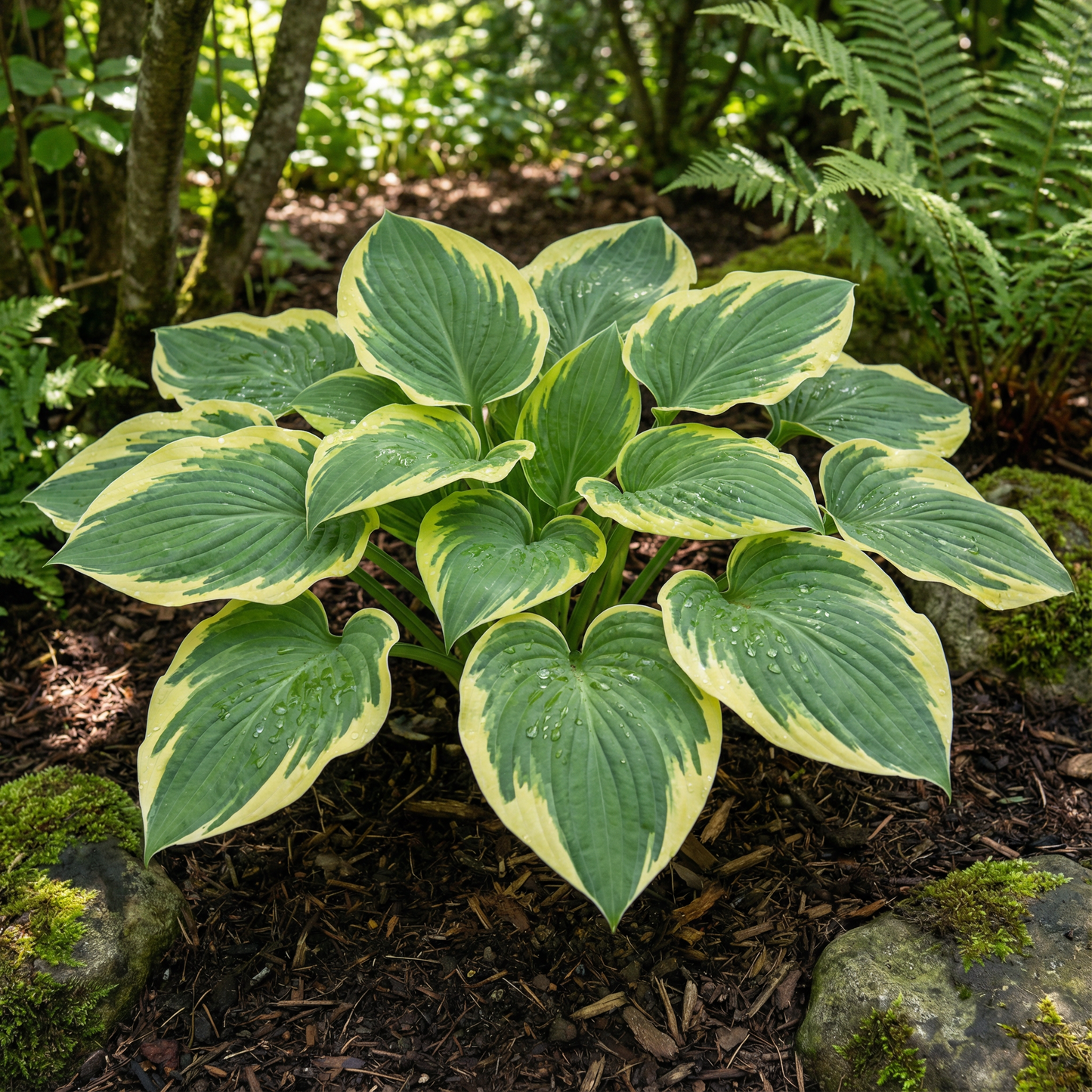 Hosta-Samen zum Pflanzen – Erbstück, Nicht-GVO, Mehrjährige Schattenpflanze, Hosta-Arten Laubsorten
