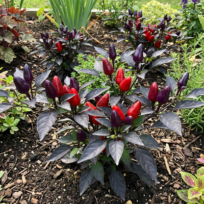 Black Hawk Ornamental Pepper Seeds – Exotic Bonsai Chili Plant