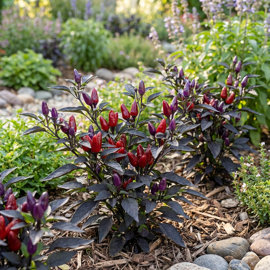 Black Hawk Ornamental Pepper Seeds – Exotic Bonsai Chili Plant