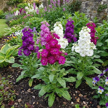 Matthiola Incana Seeds - Maroon Flowers for Planting , Easy to Grow