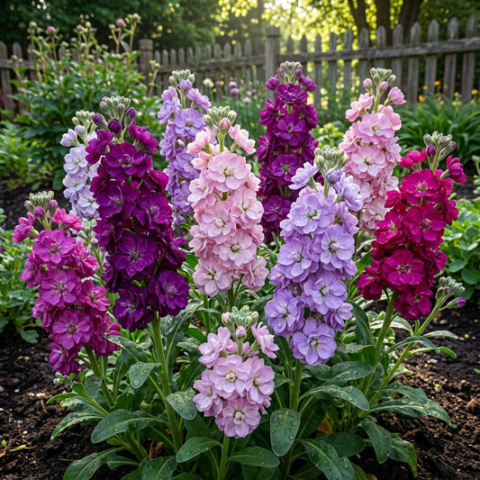 Matthiola Incana Seeds - Maroon Flowers for Planting , Easy to Grow