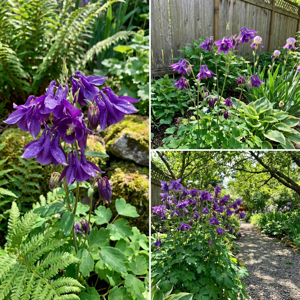 Aquilegia Purple Plant Seeds , Easy-to-Grow Perennial Blooms