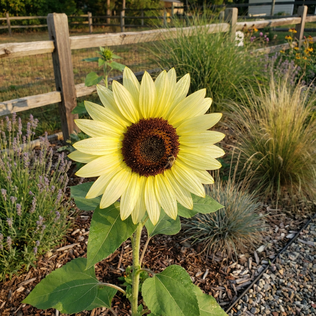 Yellow Lemon Sunflower Seeds Planting Brightening Your Gardening