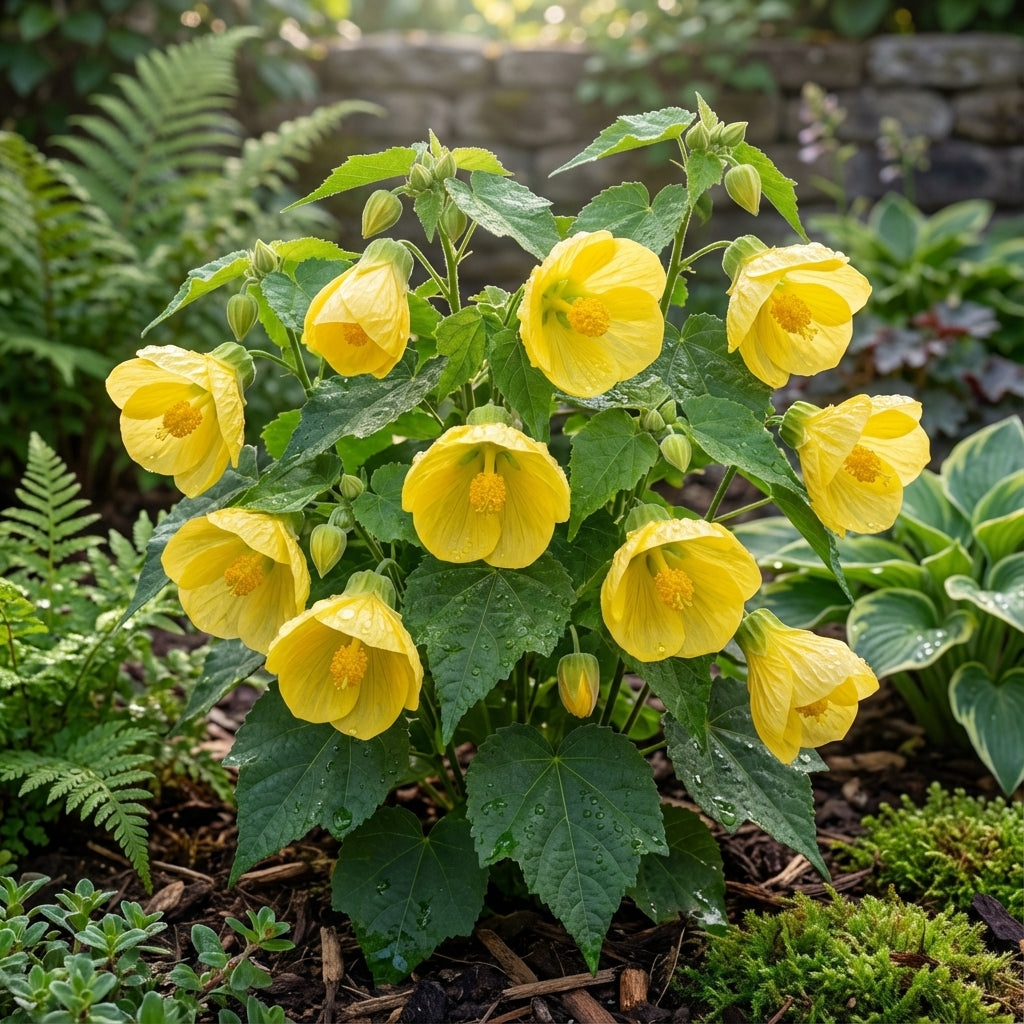 Yellow Abutilon Striatum Flower Seeds for Easy Planting