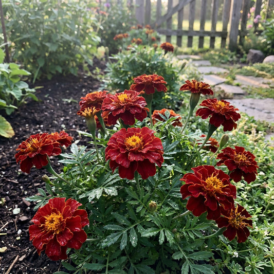 Red Marigold Seeds for Planting - Annual Flower for Bright Borders