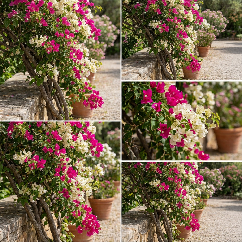 Bougainvillea Flower Seeds - Pink & White for Vibrant Planting