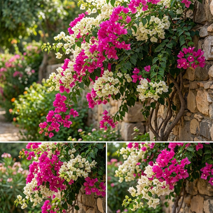 Bougainvillea Flower Seeds - Pink & White for Vibrant Planting