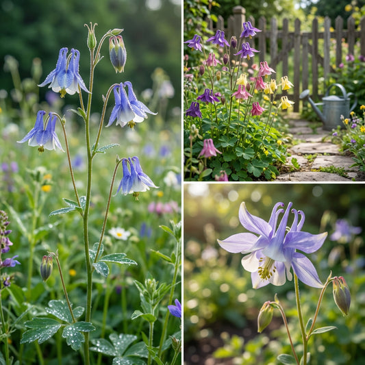 Tower Columbine Planting Flower Seeds Blue