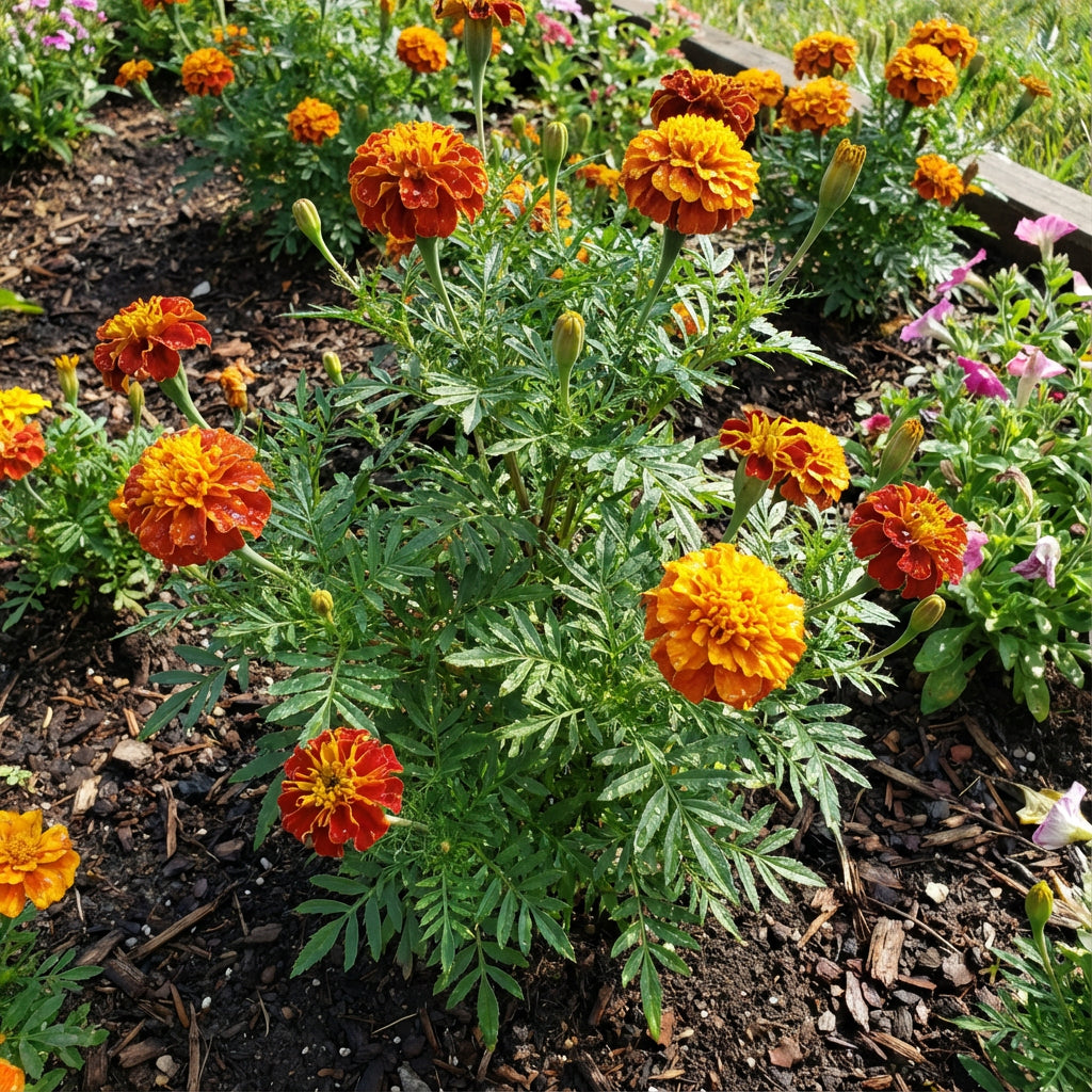Russian Marigold Planting Flower Seeds for Colorful Blooms