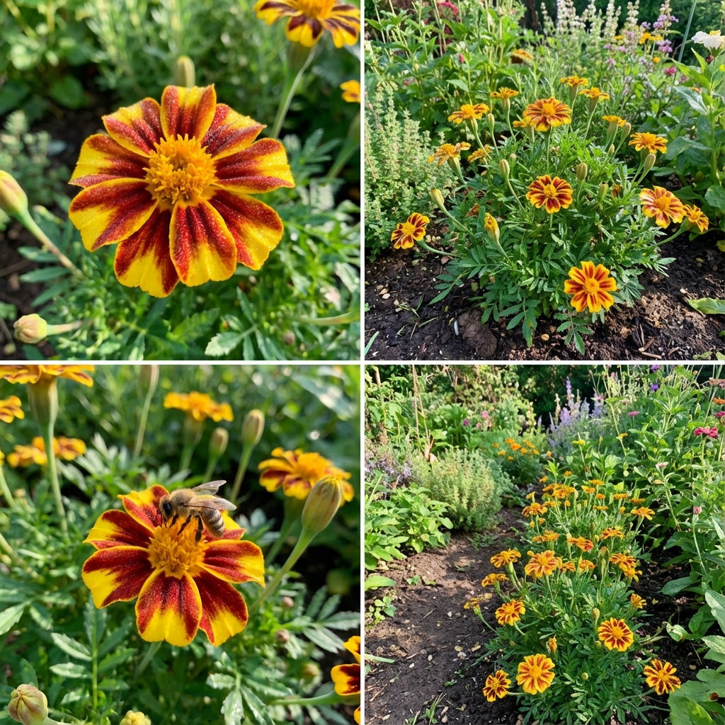 Marigold Jester Seeds for Vibrant Flower Planting