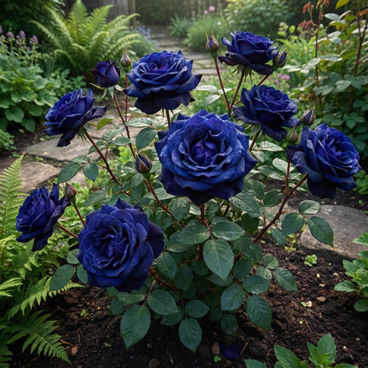 Dark Blue Rose Flower Seeds for Planting - Elegant Annuals for Your Garden