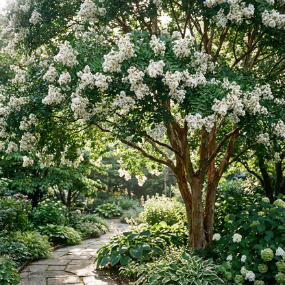White Crepe Myrtle Flower Seeds Planting