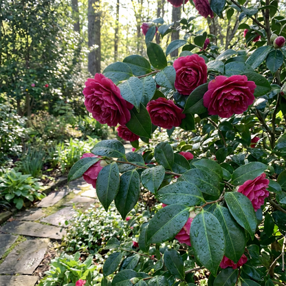 Camellia Dark Pink Flowering Seeds for Planting, Classic Beauty in Your Garden
