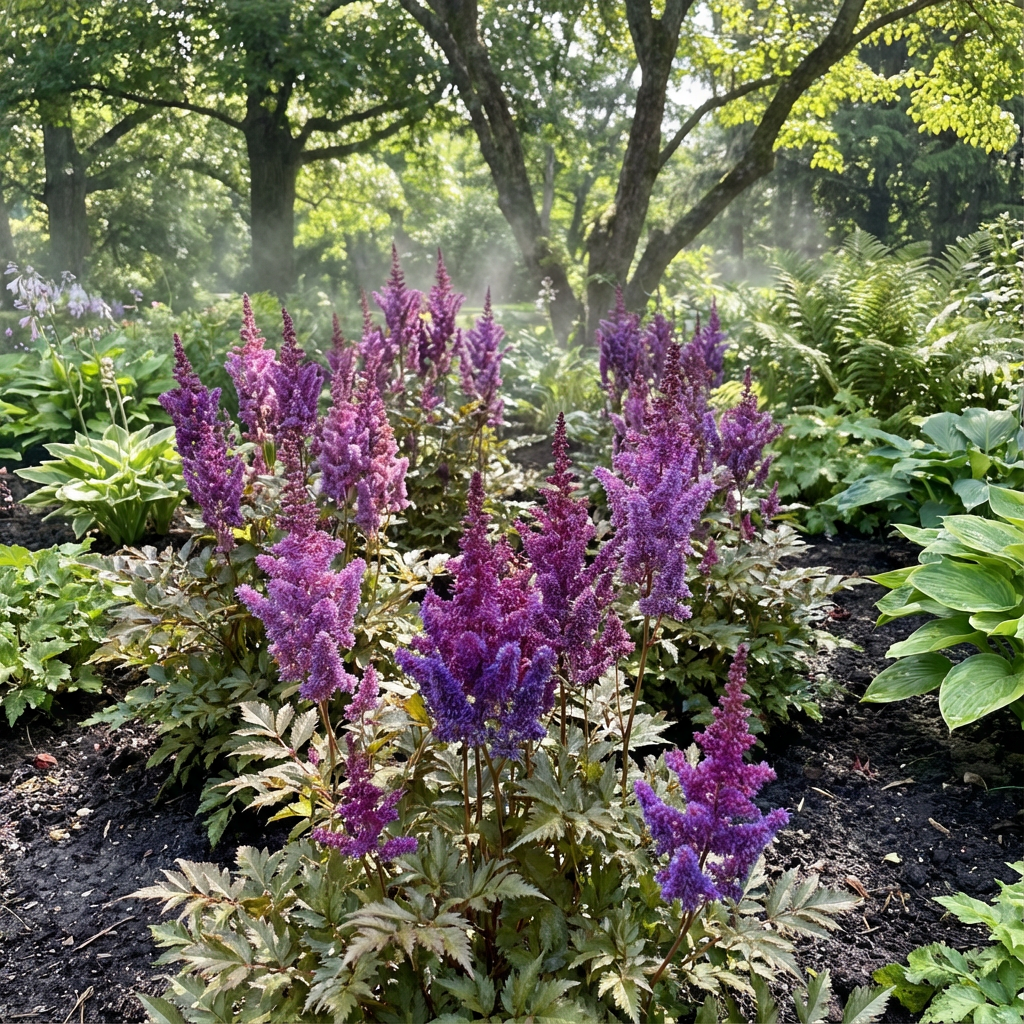 Astilbe lila blühende Samen zum Pflanzen für ein natürliches Blütengefühl im Hausgarten