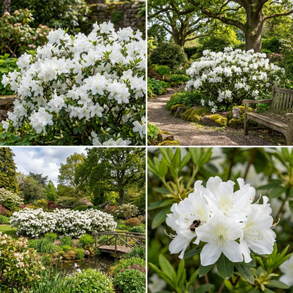 White Azalea Flowering Seeds for Planting Peaceful Blooms