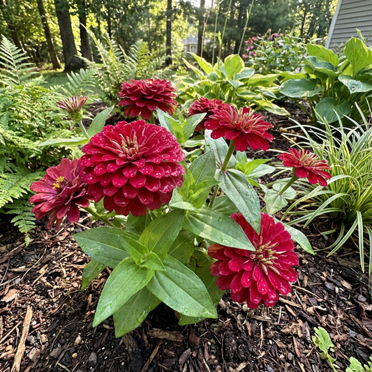 Zinnia Flower Seeds Red for Planting Vibrant Blooms - Seed for Radiant and Lush Red Flowers in Your Garden