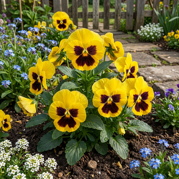 Yellow Swiss Pansy Flower Seeds Planting