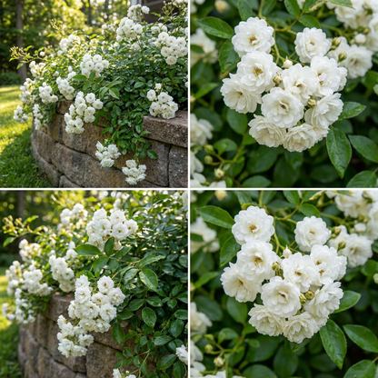 Weiße kriechende Gartenrosenblumensamen zum Pflanzen