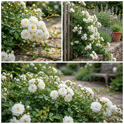 Weiße kriechende Gartenrosenblumensamen zum Pflanzen