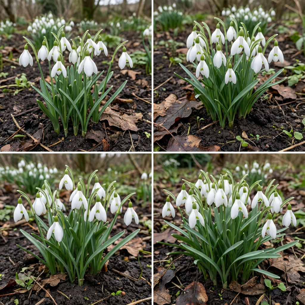 Galanthus Seeds for Planting, Delicate White Flower Blooms