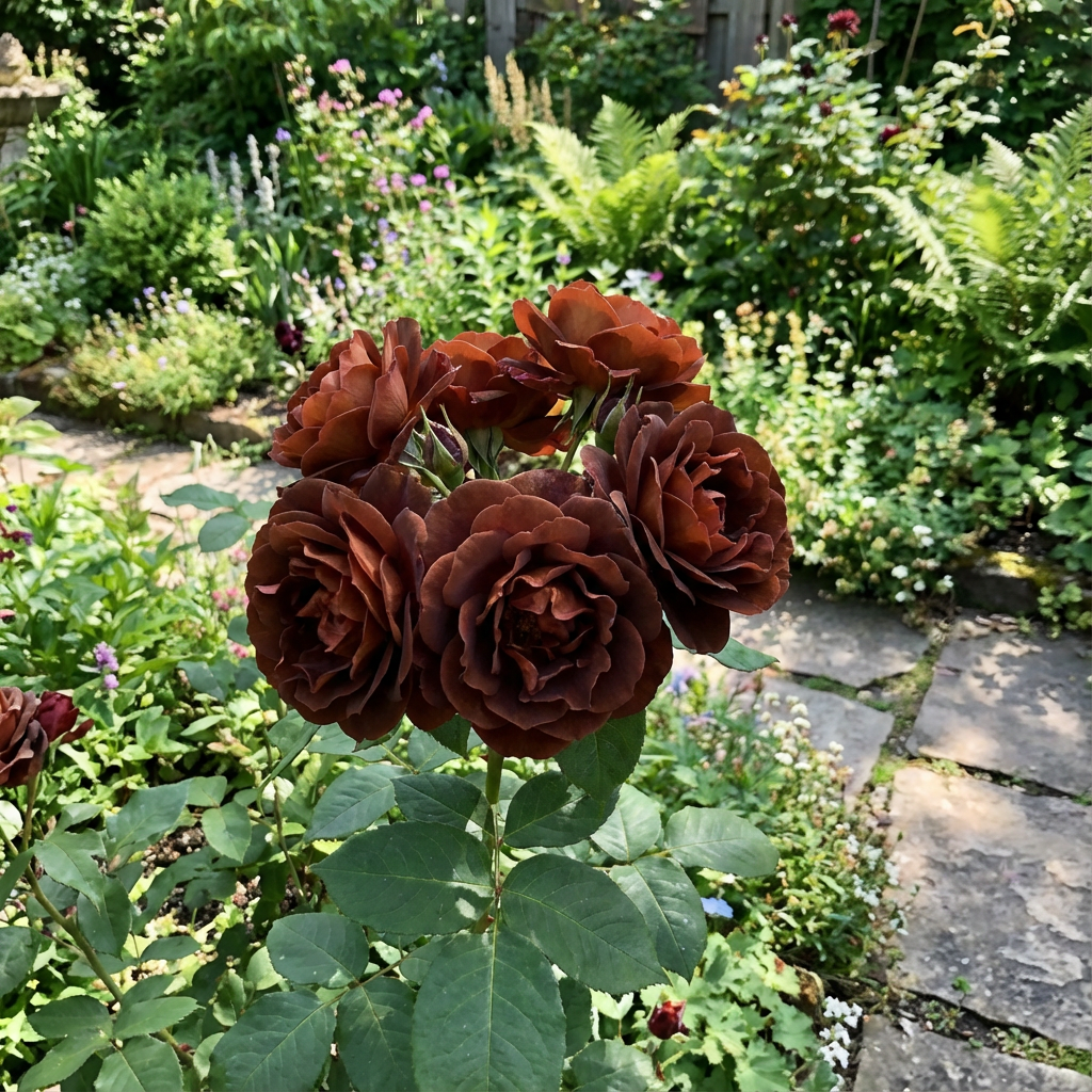Samen brauner Rosenblumen zum Pflanzen